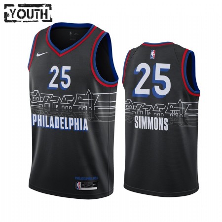 Maglia NBA Philadelphia 76ers Ben Simmons 25 2020-21 City Edition Swingman - Bambino